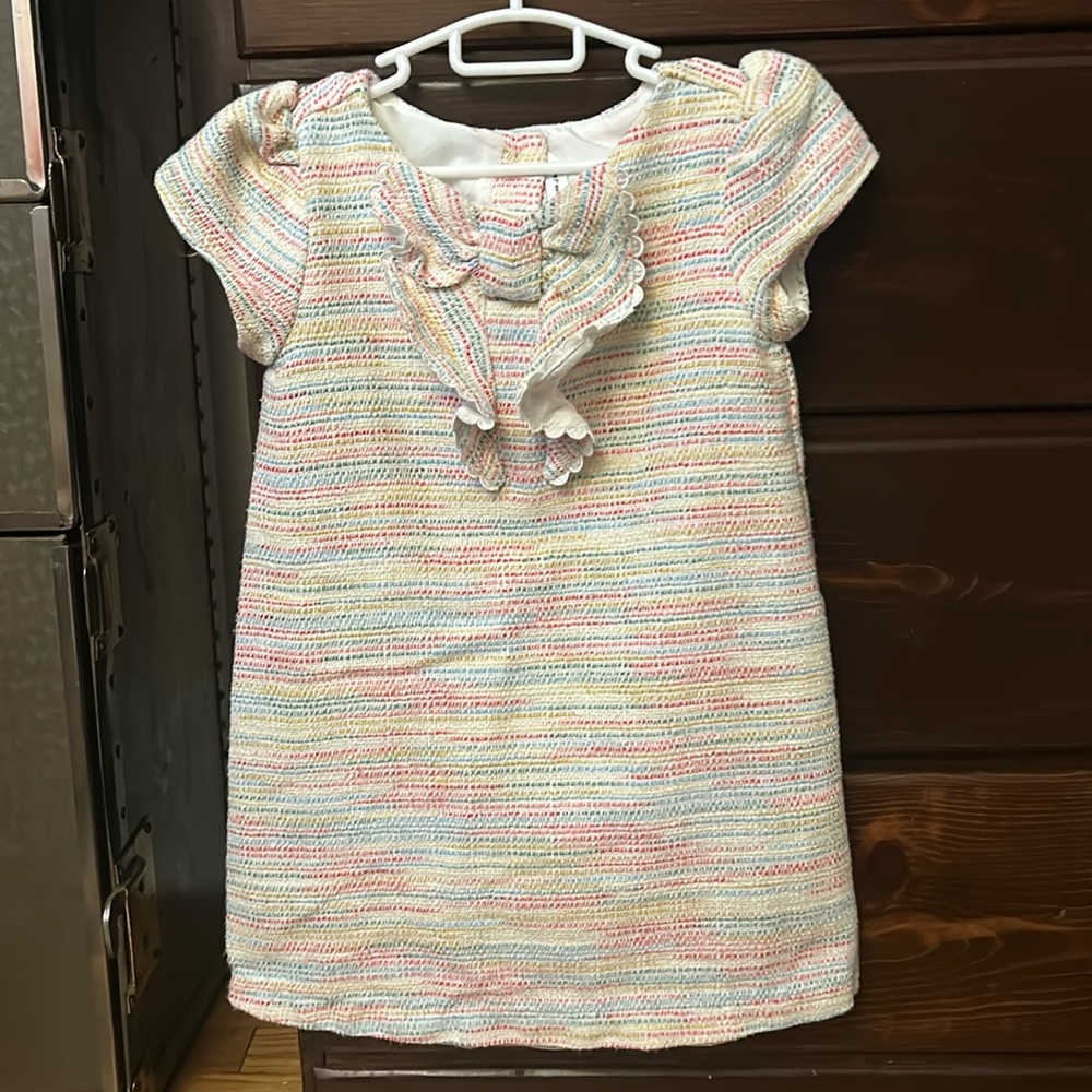 Size 5 rainbow tweed shift dress